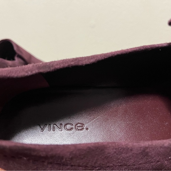 VINCE Women's Zeta Platform Loafers In Dahlia Wine Slip on Size 8.5 - Picture 5 of 9